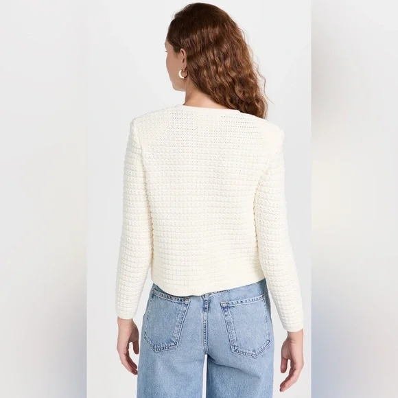 ba&sh Cream Button-Up Cardigan - Picture 4 of 15